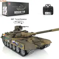 HENG LONG 1/16 7.0 T90 Remote Controlled Tank 3938 360° Turret Metal Tracks W/ Linkages Red Eye Steel Gearbox Army Toys TH17856 2