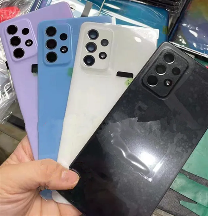 A326 A325 삼성 갤럭시 A32 5G 4G 플라스틱 배터리 백 커버 수리 교체 도어 후면 케이스 + 카메라 렌즈