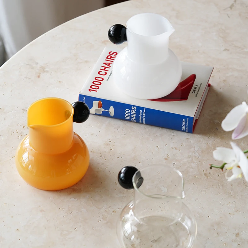 Glass Pitcher Coffee Pot Water Bottle Glass Kettle Milk Jug Water Jug Carafe Tea Heat Resistant Drinkware 680ml