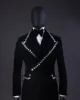 Shiny Beaded Mens Suits Customized Groom Wedding Tuxedos 2 Pieces Sets Male Prom Blazers Pants trajes elegante para hombres 2