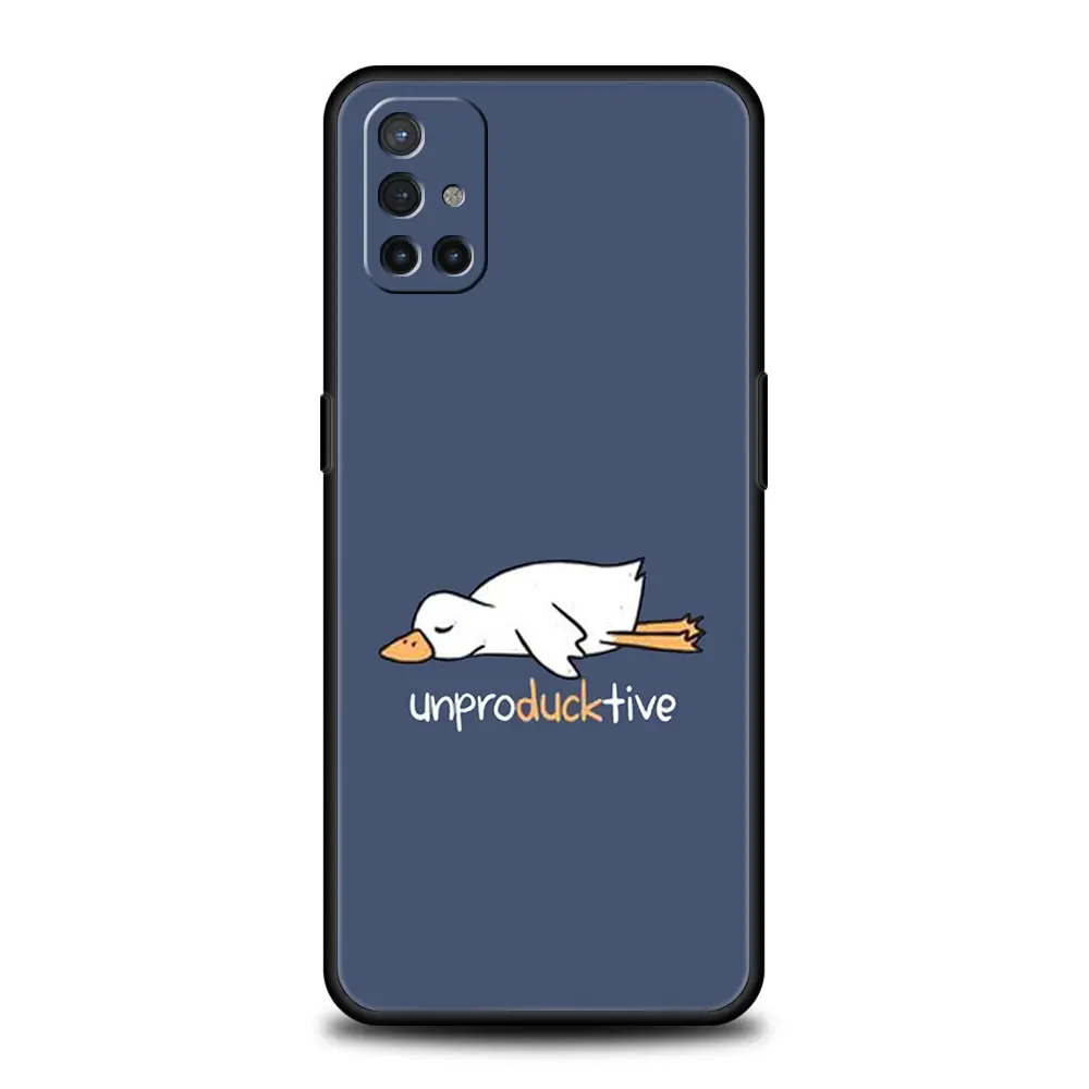 Quirky Duck Soft Phone Case Cover
