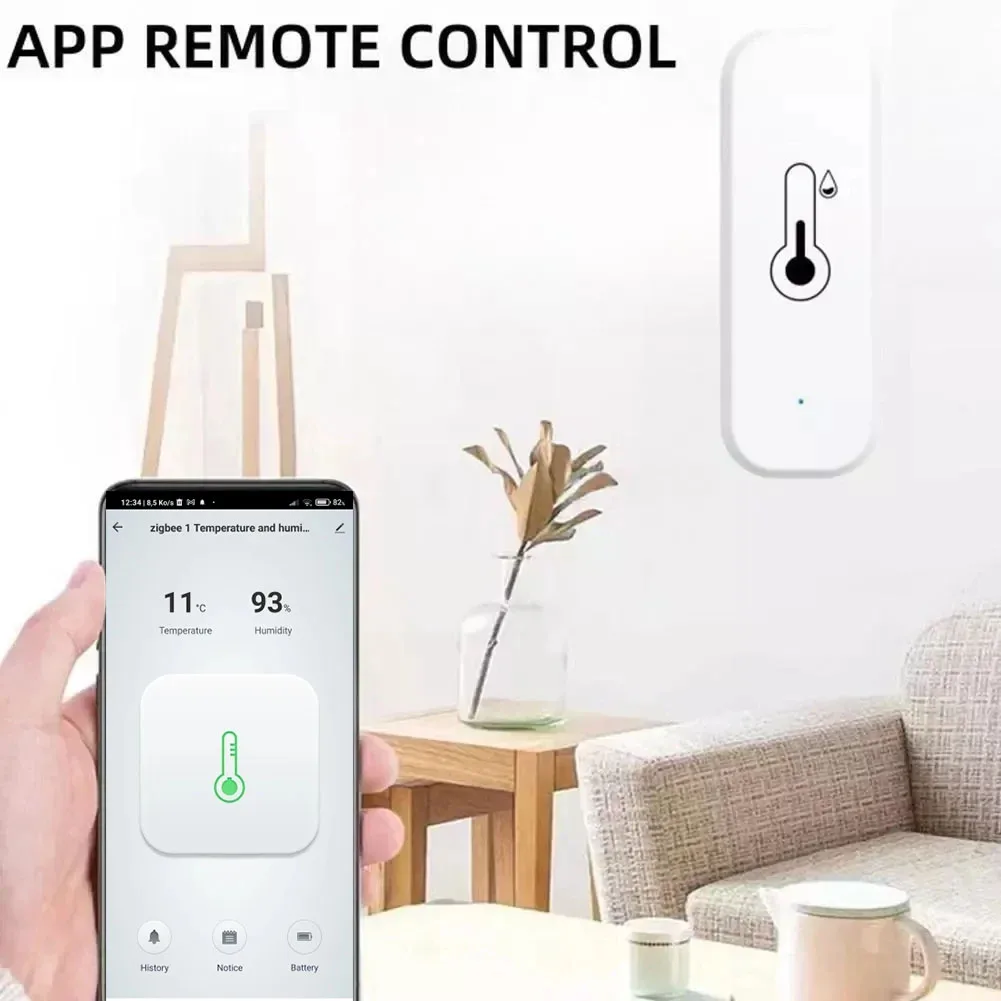 Tuya Smart WiFi/ZigBee 3.0 Temperature And Humidity Sensor APP Remote Home Indoor Hygrometer Thermometer With Alexa Google Home