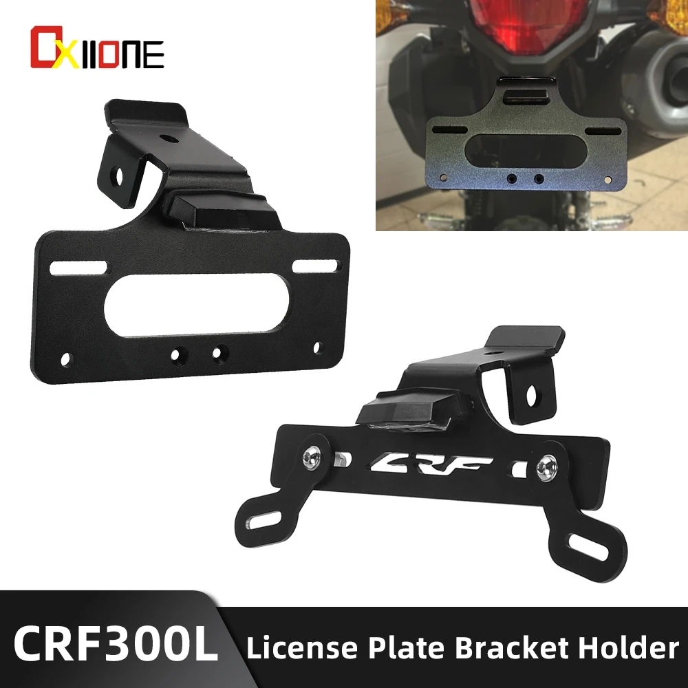 

2023 2024 For Honda CRF300L CRF 300 L RALLY ABS CRF300LS Motorcycle CNC License Plate Bracket Holder Rear Tail Tidy Fender Kits