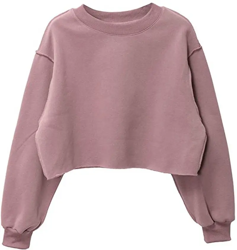 Women's Sweatshirt Hooded Warm Open Navel Short Sweater Women's Casual Long Sleeve Harajuku Street Clothing Streetwear Women