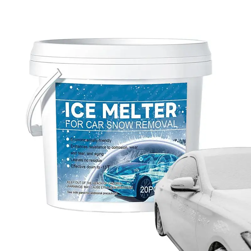 

Ice Melt Driveway Deicer Pet Safe Snow Melter Tablets Plant And Concrete Friendly Ice Melt Environmentally Safe For Roofs Trees