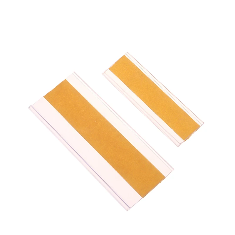 Price Tag Display Stand 50Pcs Self Adhesive Clear PVC