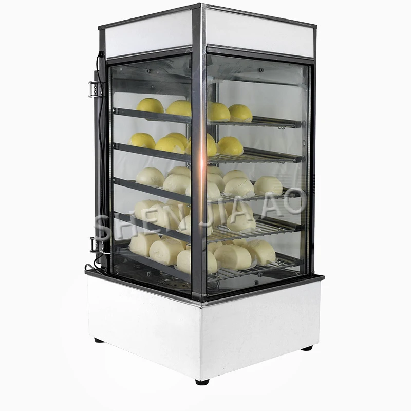 Commercial Electric Steaming Cabinet Surrounded Toughened Glass Commerical Bun Steamer Bread Steamer Steamed Buns Furnace FD-500 3