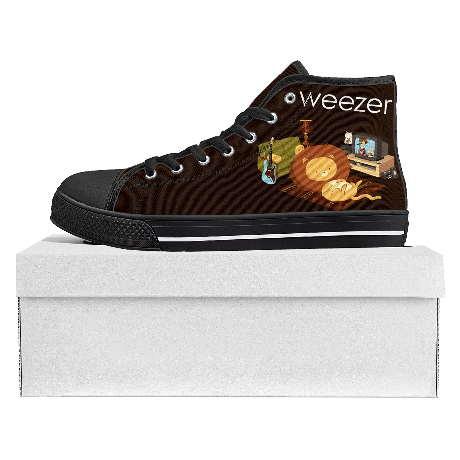 Metal Band Converse Rock Band Shoes Weezer Pop Rock Band High Top