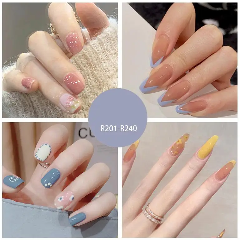 Wearing Ultrathin Diamond Fake Nail Enhancement False Nail Sexy Stick