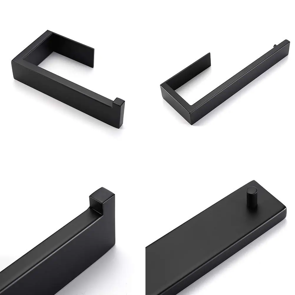 Description Picture 4 of itemBathroom Accessories Black Finish Towel Bar Towel Hook Towel Ring Toilet Paper Holder