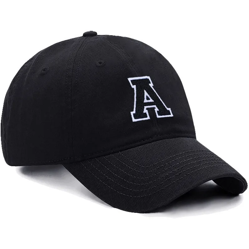 Initial Letter A-Z Embroidery Cotton Baseball Cap for Men & Women Unisex Dad Hat Sun Hat Outdoor Sports Wholesale & Dropshipping 5
