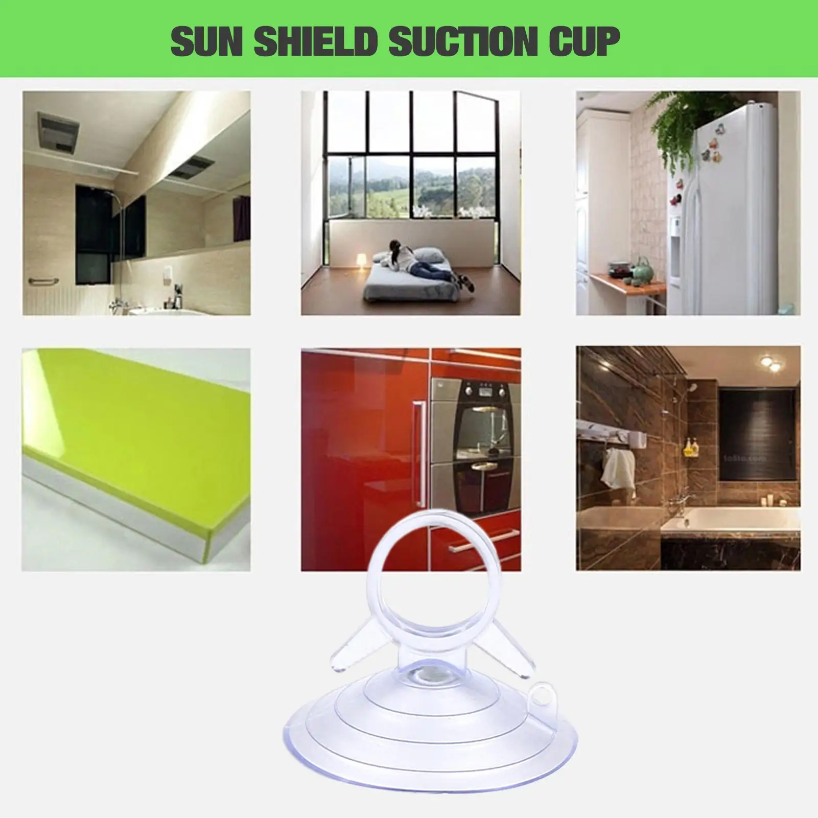 10PCS Car Window Suction Cup Car Glass Windshield Sunshade Suction Cups PVC Sucker Car Interior Accessories for Automotive Visor