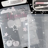 WAKAWAKA A5 Binder Organization  Ring Binder Notebook Scrub Loose-Leaf PP Inner Core Cover Note Book Journal Planner Office 4