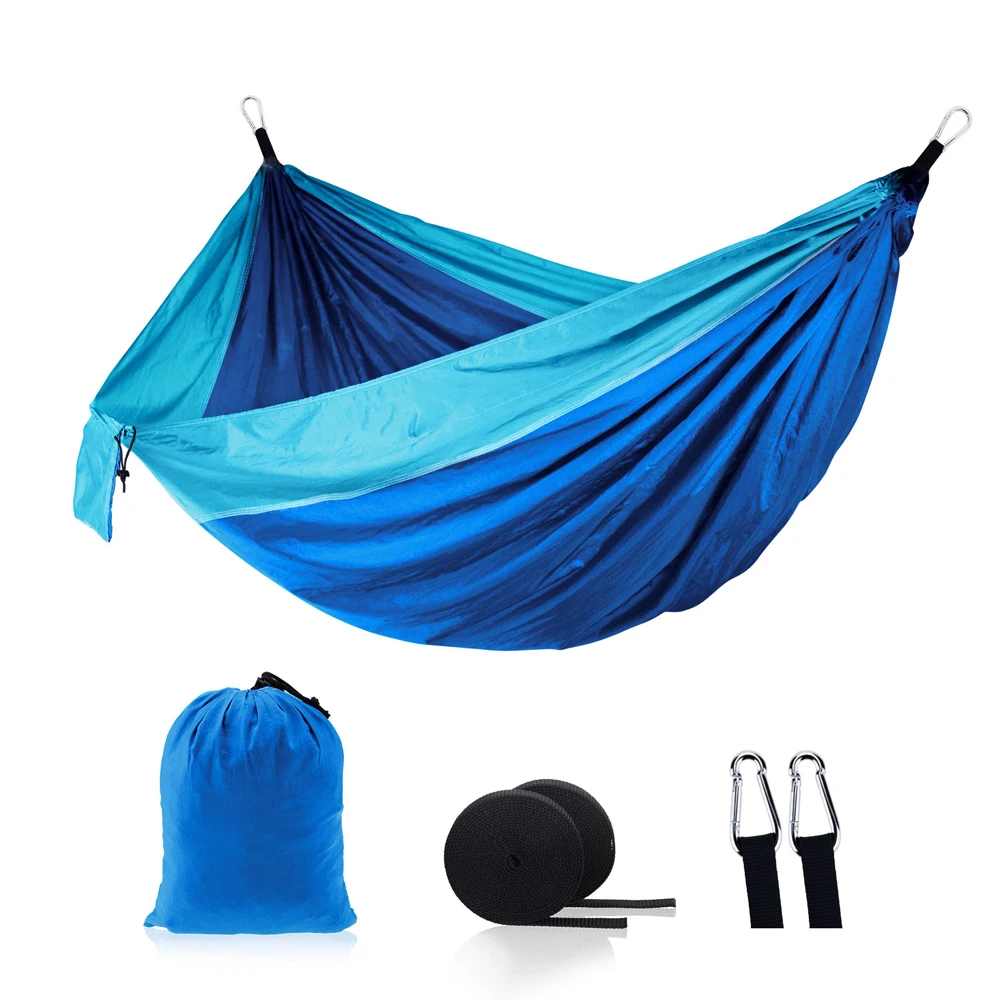 Outdoor Camping Survival Hammock 260*140cm Portable Durable Ultralight Nylon Parachute Hammock For 1-2 Person Hanging bed Travel garden furniture	 Outdoor Furniture