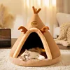 Dog Nest Warm Dog Bed Four Seasons Universal House Type Triangle Tent Closed Cat Nest Dog House Cat Mat Dog Mattress  Cat Bed 2