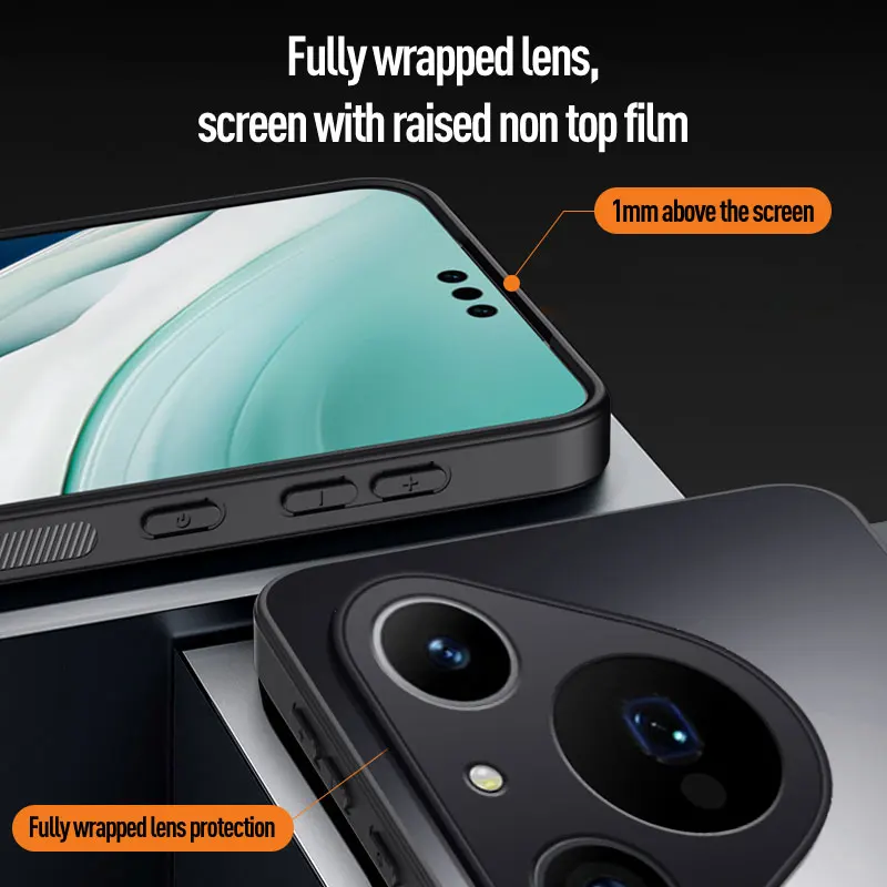 Frosted Matte Silicone Protective Hard Phone Case