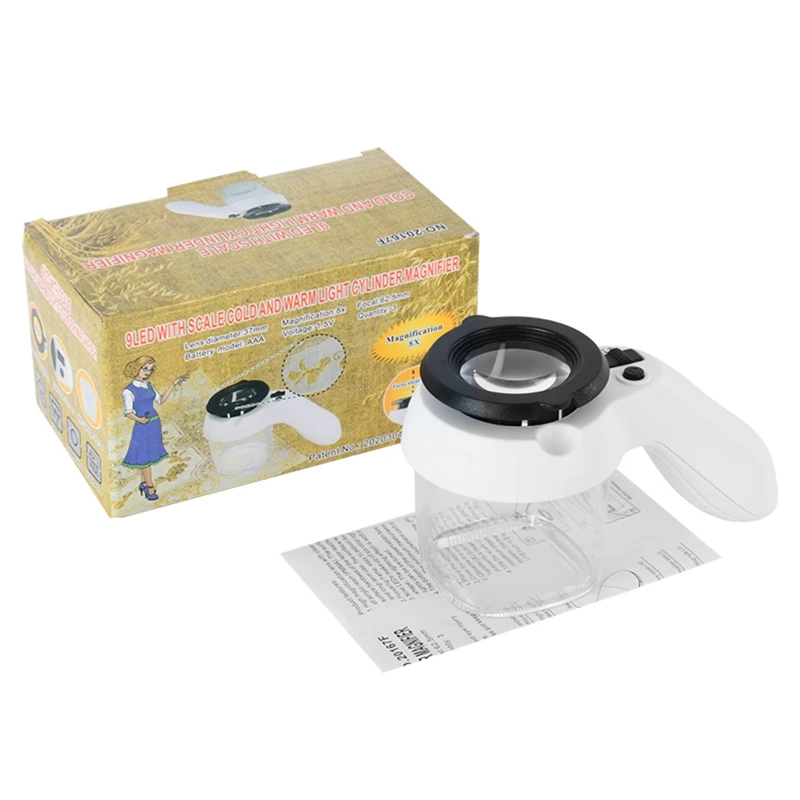 

Catcher &Viewer Microscope 9 LED Lighted Nature Exploration Insect Magnifier Backyard for Drop Shipping