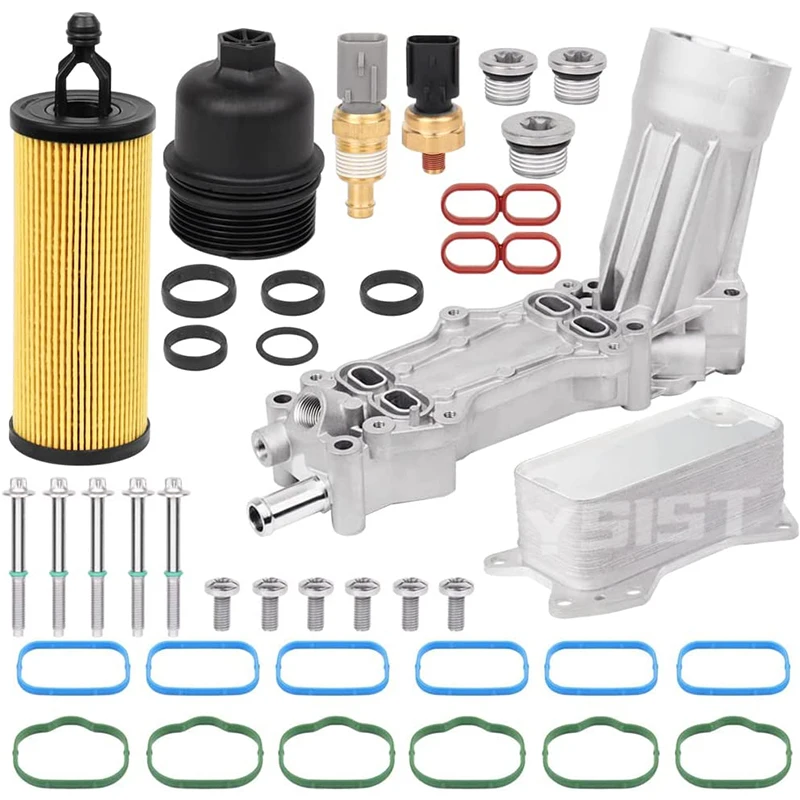 Aluminum Engine Oil Cooler oil cooler kit for Jeep Grand Cherokee Dodge Journey Challenger Charger Ram 3.6L V6 Chrysler 200 300