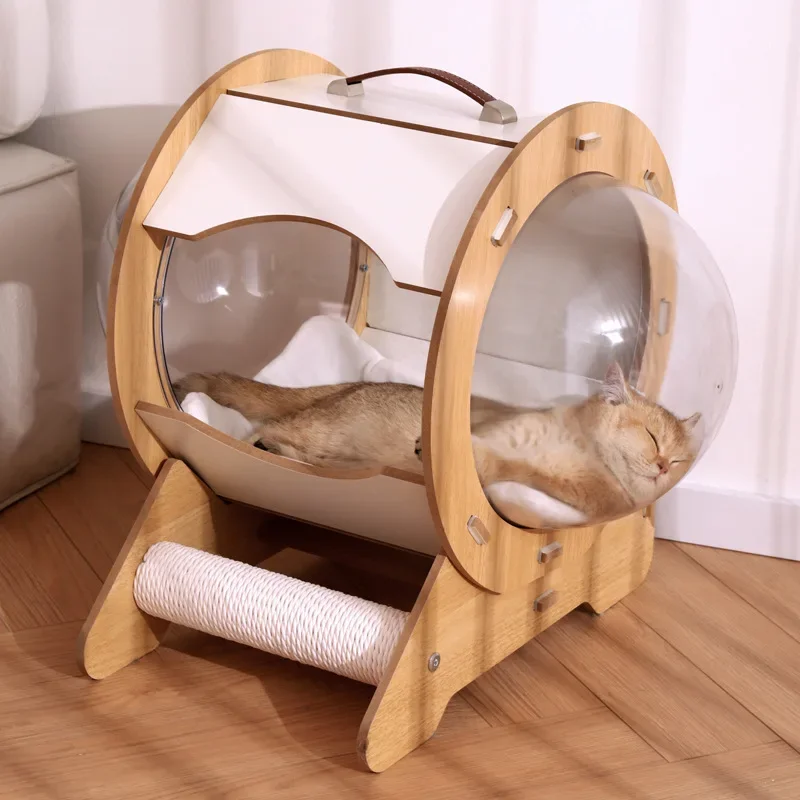

Cat Litter Four Seasons Universal Summer Cat Bed Pet House Capsule Space Capsule Suspended Cat House Cats Supplies