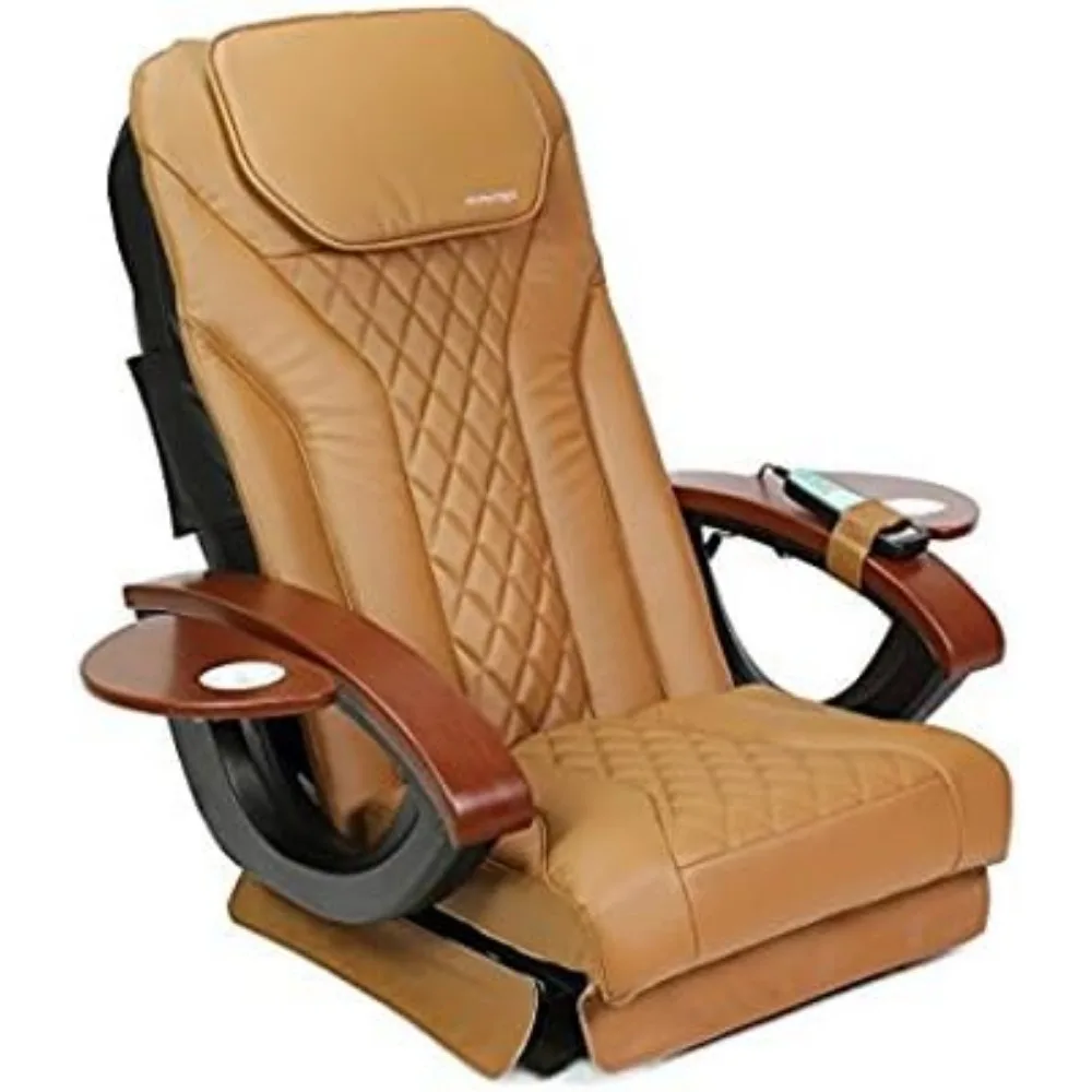 Shiatsulogic Pedicure Chair Cushion Cover Acetone Resistant Faux Leather Vabration Massage Cushion Cappuccino