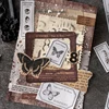 Journal GO 30 Sheets Retro Border Collection Vintage Label Memo Pad Junk Journal Collage Material Paper Creative DIY Stationery 2