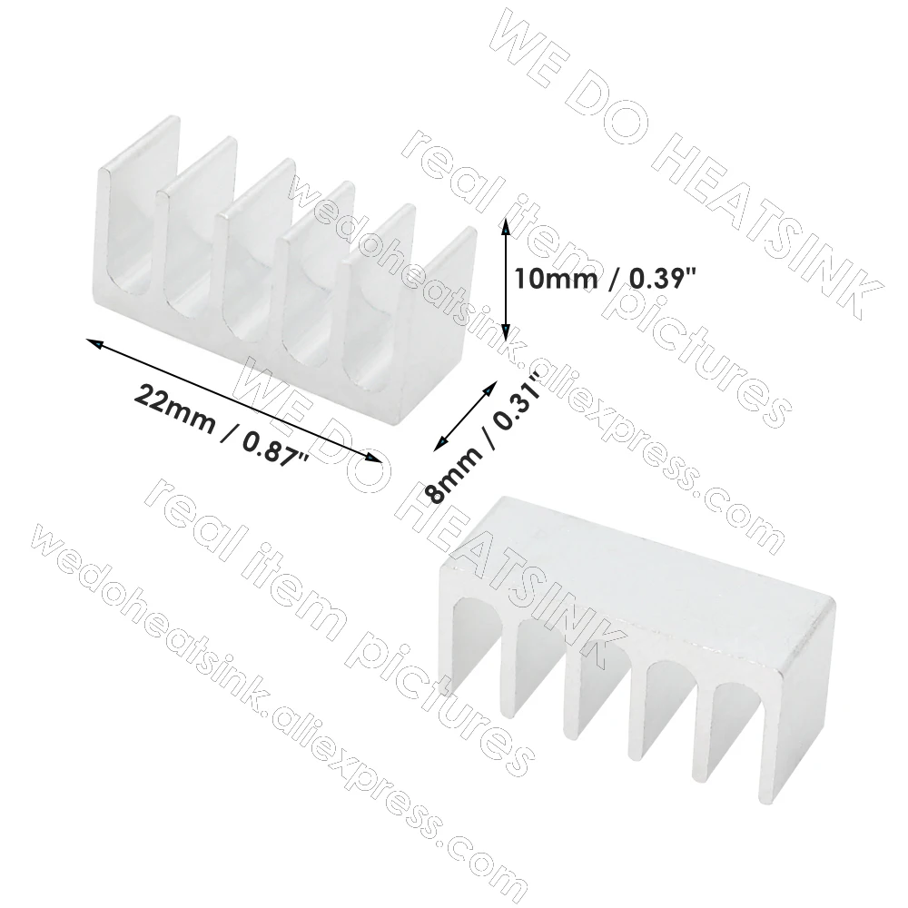 Nós fazemos o dissipador de calor 8x22x10mm