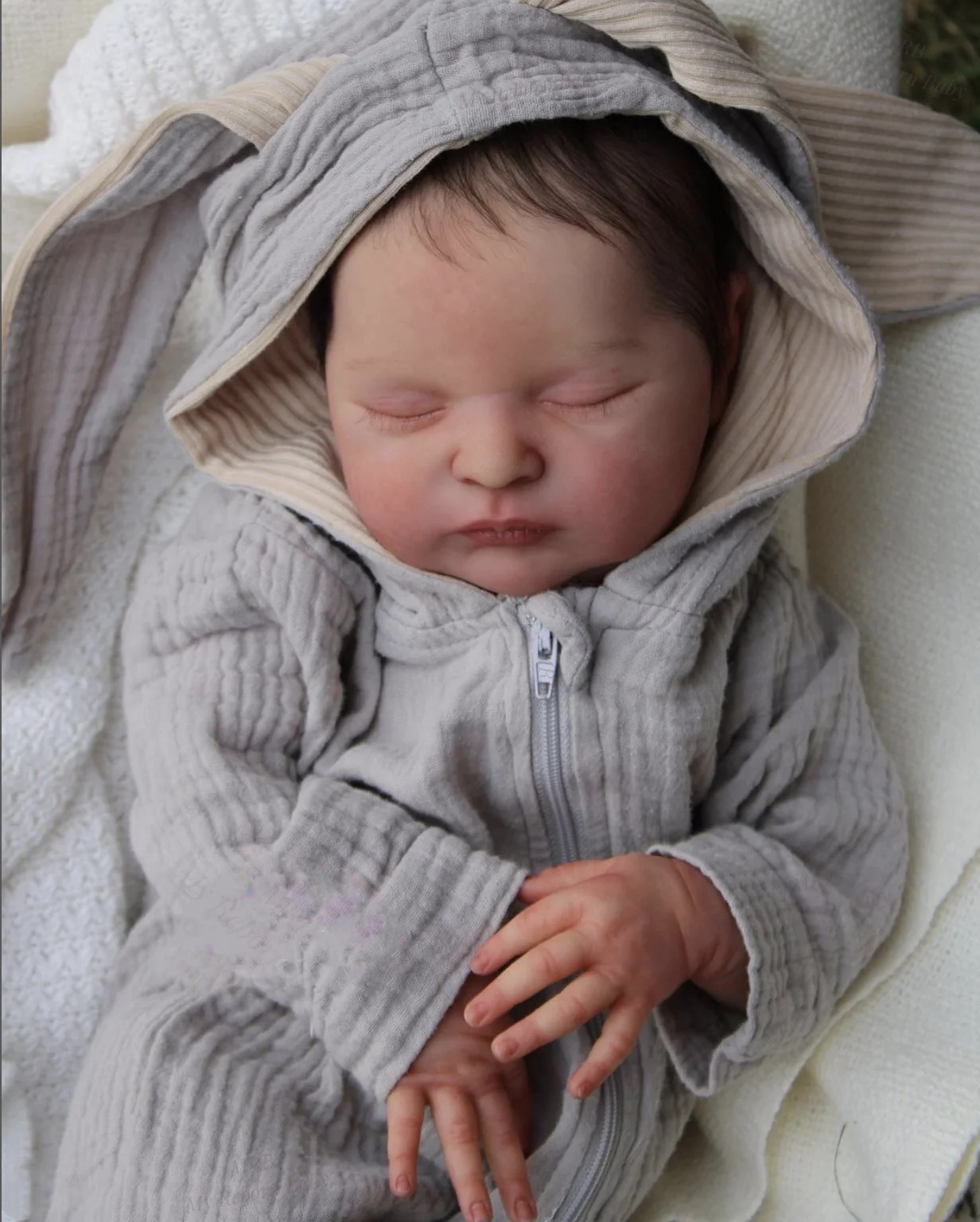 52CM Lifelike Finished Reborn Baby Doll Laura Already Painted Handmade