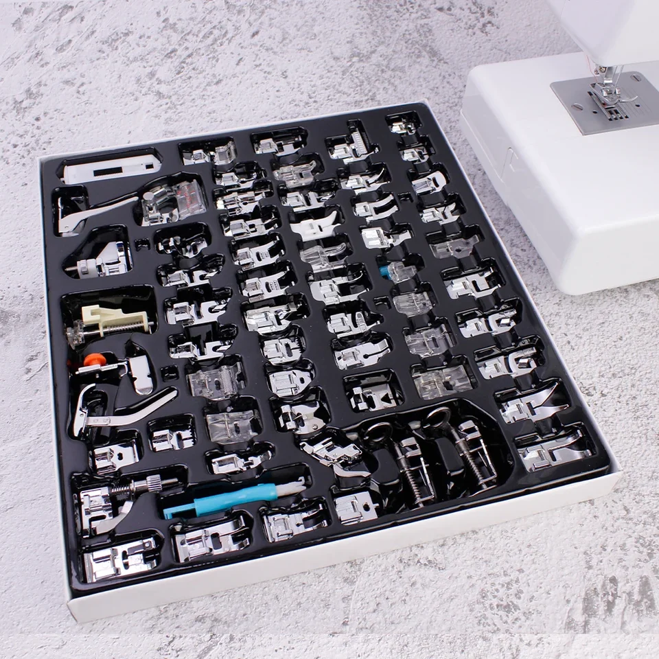 Yeqin Set 62 Piedini Premistoffa Universali Per Macchina Da Cucire - Accessori Per Singer, Brother, Janome, Ecc.