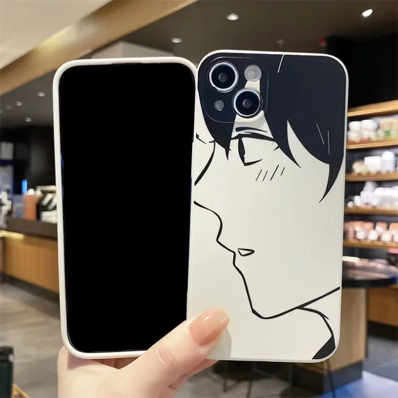 Capa de telefone transparente com amortecedor TPU transparente Ayanokoji  Kiyotaka anime japonês com iPhone 7 8 SE X XR XS Max 11 12 13 14 Plus Pro  Max Mini Case (iPhone 14 Pro Max,FF3671)