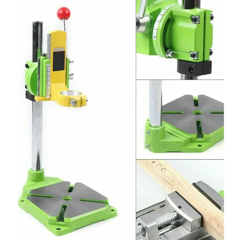 Professionell 90er ° Rotierender Bohrständer, Bohrführung, Bohrständer für Handbohrmaschine mit Arbeitstisch, verstellbarer Bohrständer für Bohrmaschinen – Detail 1