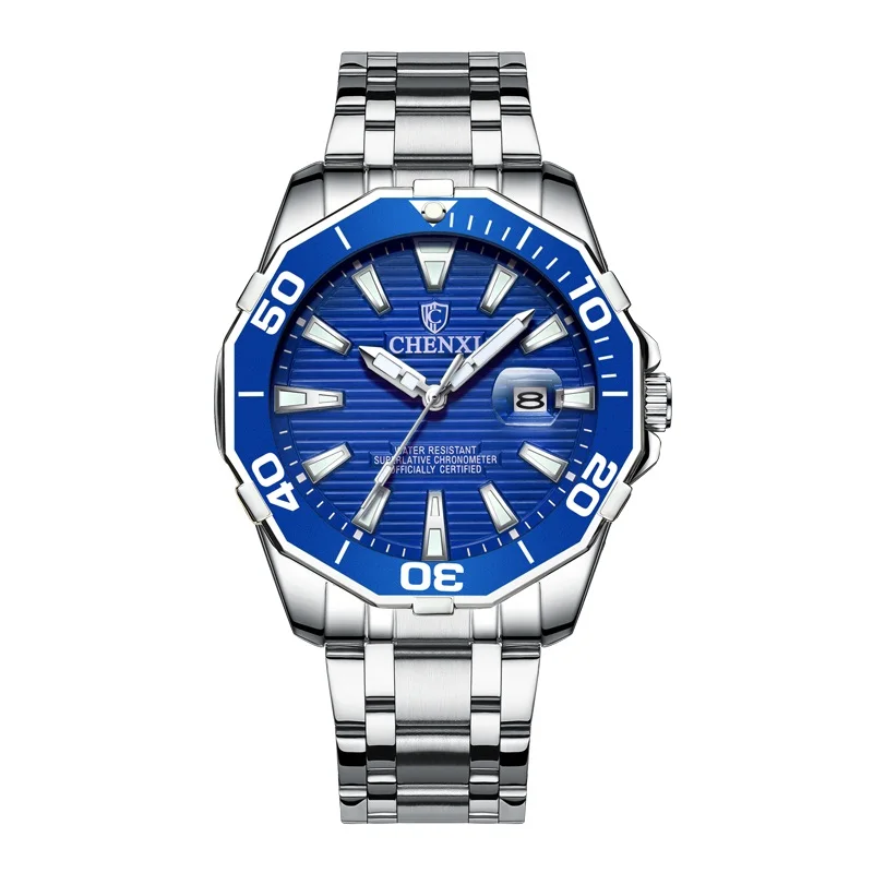 

Fashion Sports Watches Men Green Watches Waterproof Quartz Stainless Steel Men's Watches Reloj Hombre Relogio Masculino Business