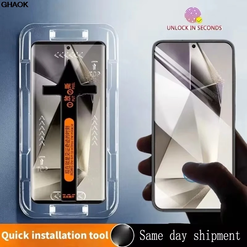 Ultra-Clear Premium Tempered Glass Screen Protector - Dust-Free Easy Install