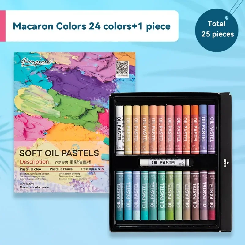 12/25/38/50Color Oil Pastel Set Professional Soft Painting Crayons Artists Student Beginner Drawing Graffiti Art School Supplies 6