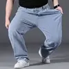 10XL Oversize Wide Legs Jeans Men Soft Cotton Cargo Jeans Plus Size Baggy Men's Trousers Fashion Streetwear Working Jeans Man 4