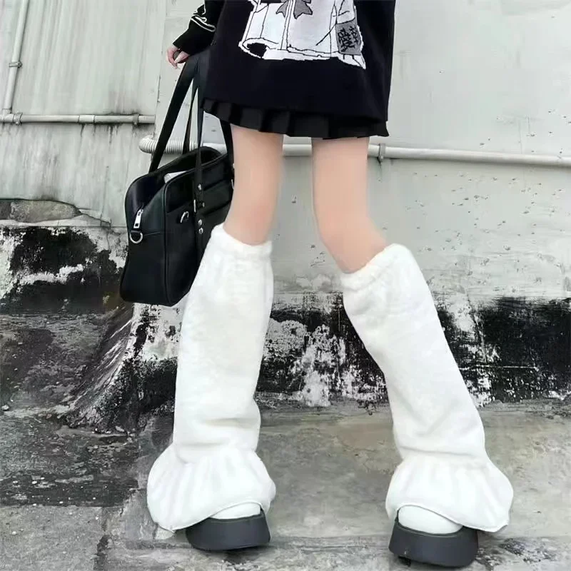 Karusnahasoojendajad Saapavarrukad Soojem Jaapani Haruku JK Lolita Boho sokikomplektid Reie ripskoes Talve sääre pikad sokid_voghion.com