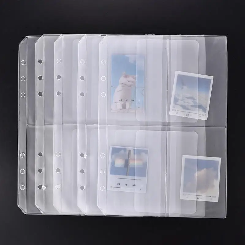 A5 6-Hole Strap Storage Clip And Bag For Scrapbook Organizing