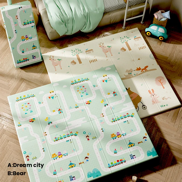 Infant Shinings Baby Play Mat Portable Foldable Climbing Pad 180X200x1CM Mat Foam Pad XPE Tasteless Parlor Game Blanket Mat 2