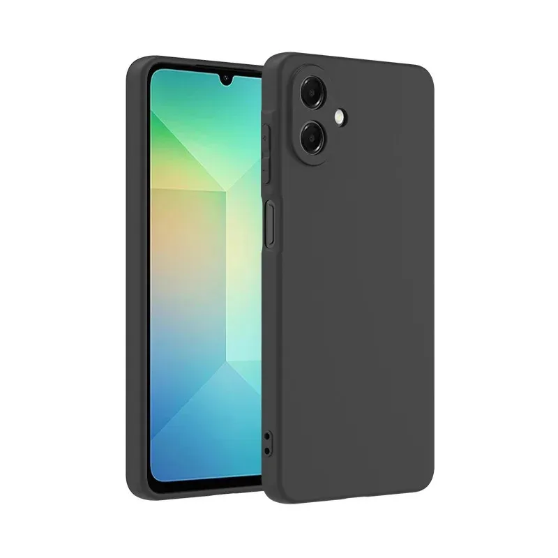 Black Matte Silicone Back Cover - Slim TPU Bumper Case