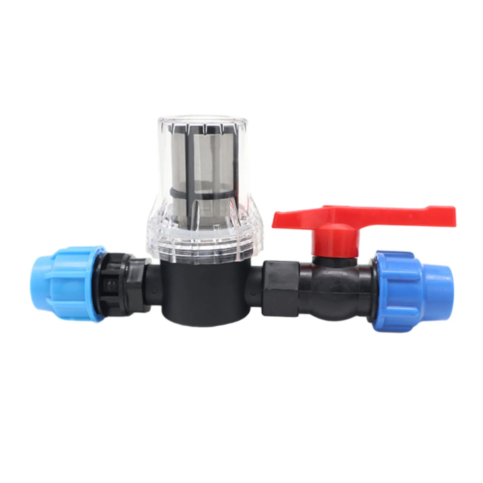 

1pc 20/25/32mm Water Pipe Water Filter With Plastic Tube Quick Connector Mesh Filter Garden Drip Irrigation Adapter