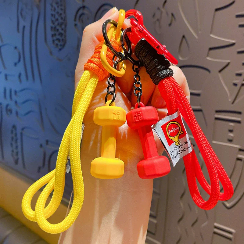 Wrist Lanyard Contrasting Colors Rope for Mobile Phone Strap Charm Anti-lost Keychain Lanyard Short Chain