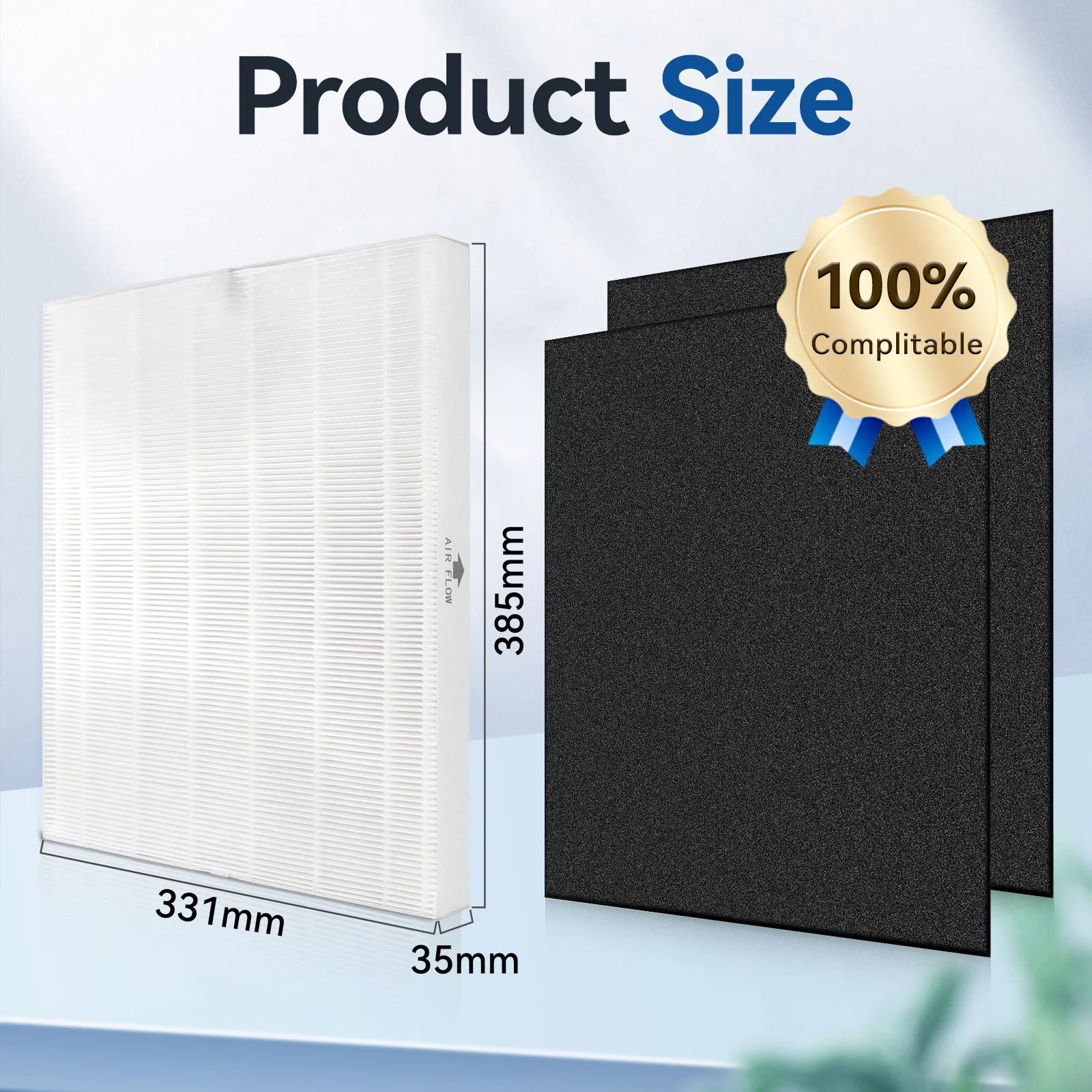 Coway AP-1512HH HEPA Air Purifiers Replacement HEPA Filter For Coway AP-1512HH Air Purifier (Model 3304899) With 4 Carbon Pre-Filters Coway Air Filter Replacement - Foto 10