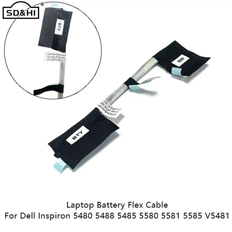 1Pcs Laptop Battery Flex Cable Connector Line Replace For Dell Inspiron