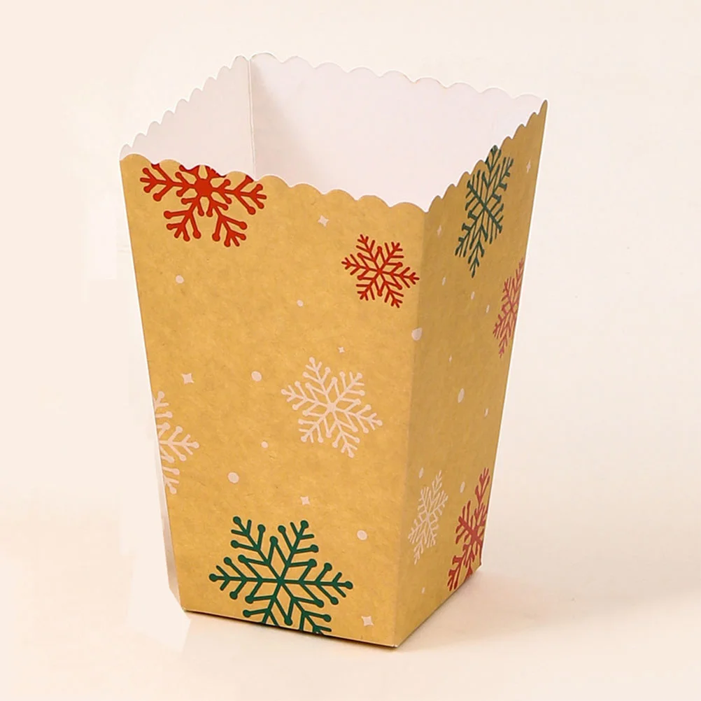 

Christmas Popcorn Boxes Small Popcorn Holder Christmas Treat Snack Storage Boxes