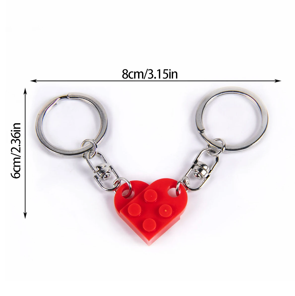 Portachiavi Di Coppia Per Fidanzata – Regalo Di San Valentino E Compleanno, Acciaio Inossidabile, Con Borsa In Velluto Nero, Idea Romantica