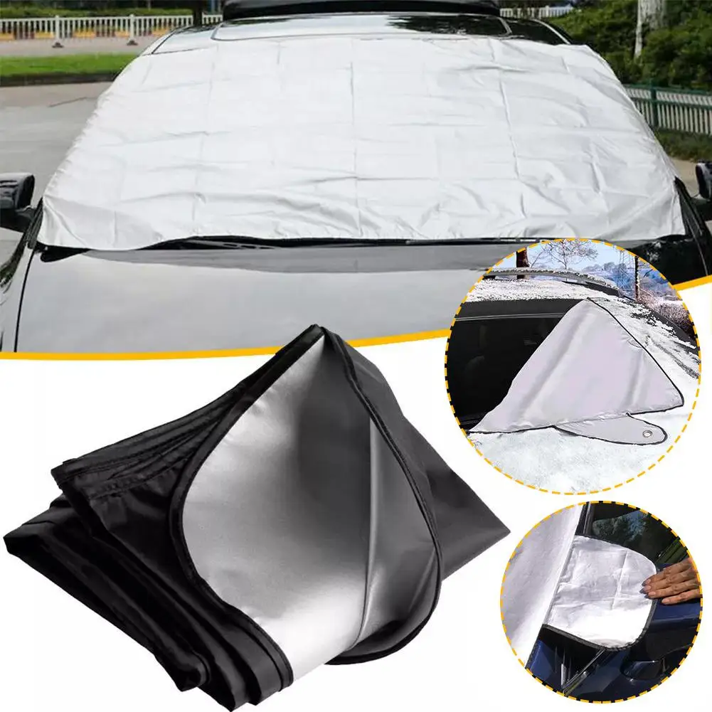 1/2/3PCS Car Windshield Protector Car Protection Prevent Snow Ice Sun Shade Dust Frost Freezing Snow Windshield Cover