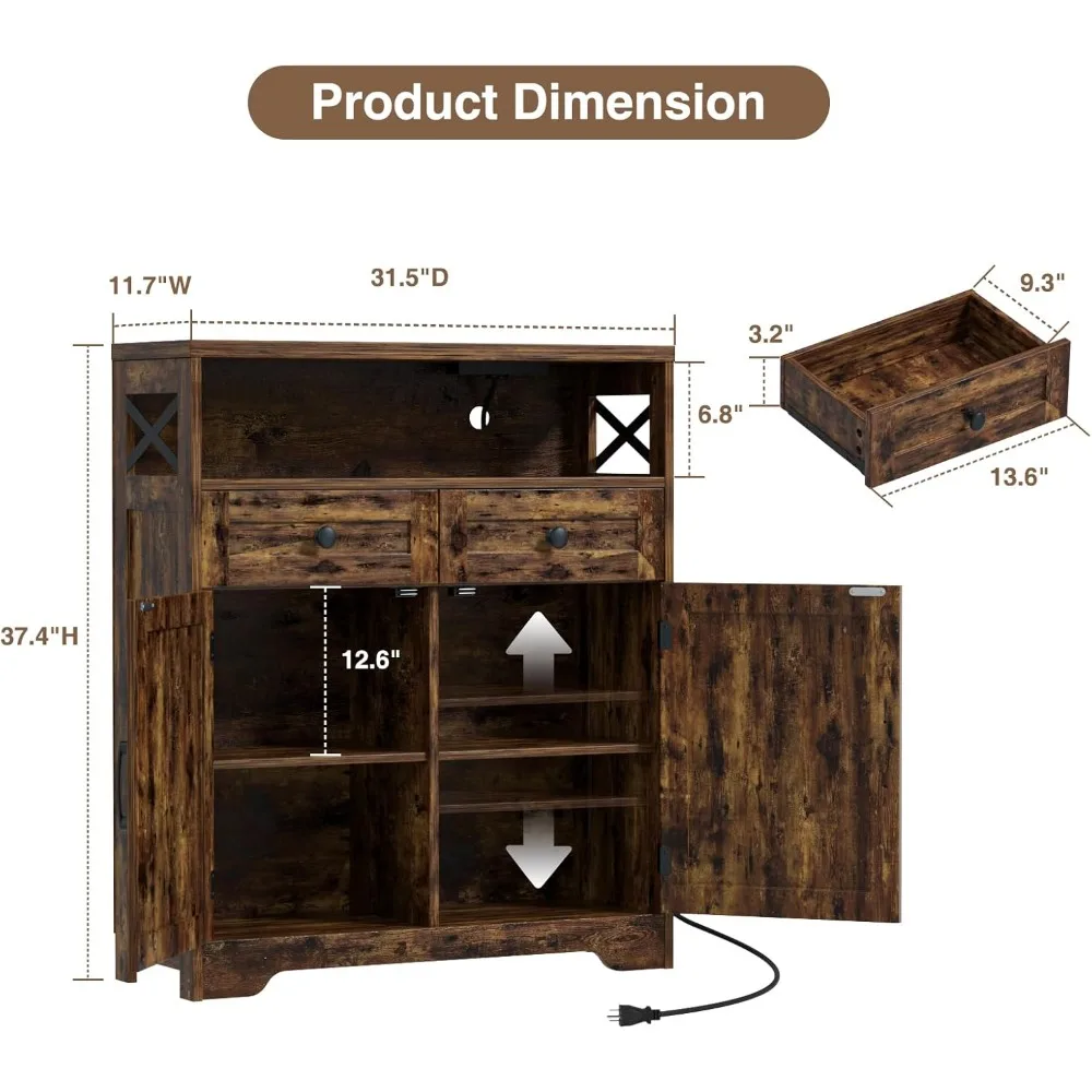 Farmhouse Barn Door Sideboard 2