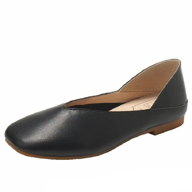 

Лоферы женские из воловьей кожи, мягкая обувь на плоской резиновой подошве, перчатки, Размеры 33, до 40