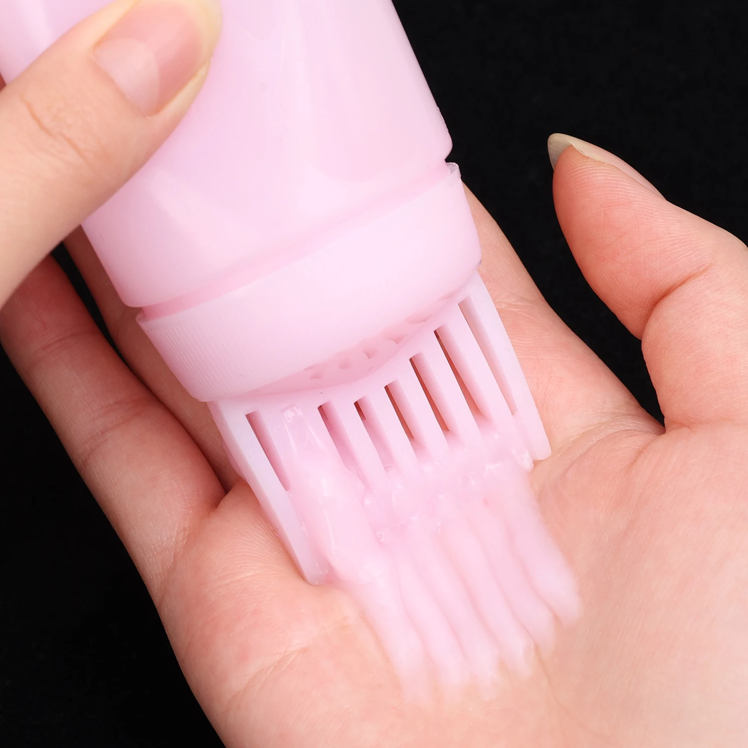 Plastic Hair Oil Applicator Bottles for Hair Dyeing Styling