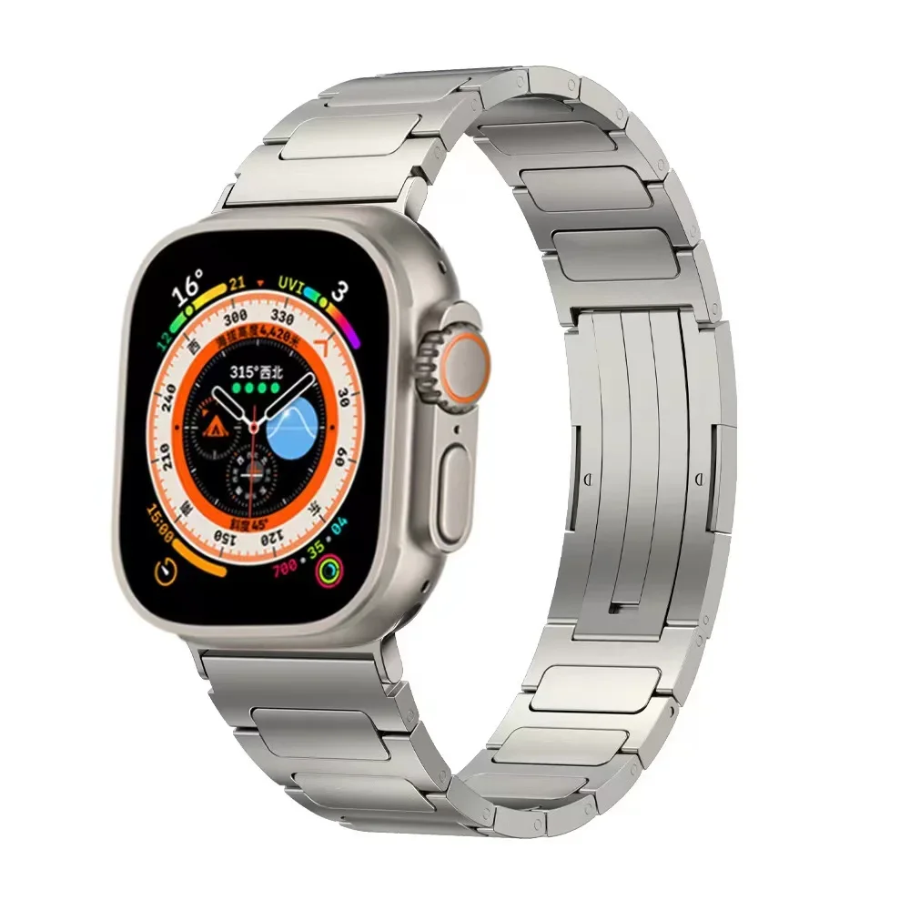 

Titanium Strap For Apple Watch Uitra 2 49mm 9 8 7 45mm 41mm Lightweight Bracelet Wristband For iWatch 6 5 4 3 SE2 44mm 40mm 42mm