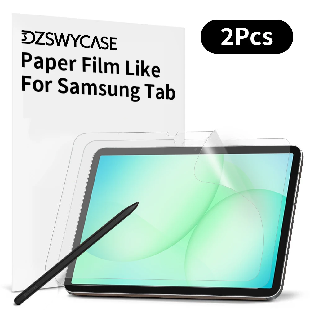 Enhanced Paper-Feel Screen Protector for Tablets - 2 Pack Soft Film